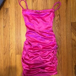 Hot pink dress